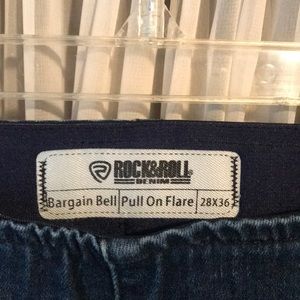 Rock & Roll Denim Pull on Flares 28 x 36